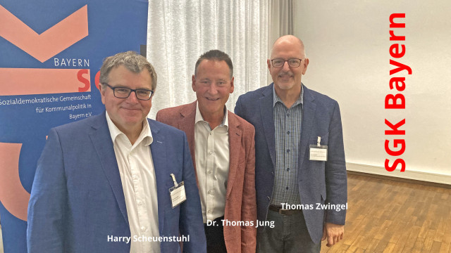 Harry Scheuenstuhl, Dr. Thomas Jung, Thomas Zwingel bei SGK Bayern