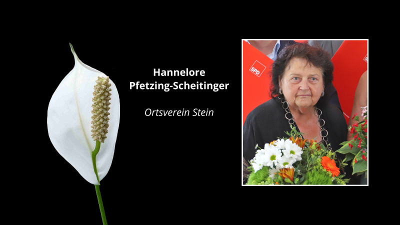 Kreis-SPD trauert um Hannelore Pfetzing-Scheitinger